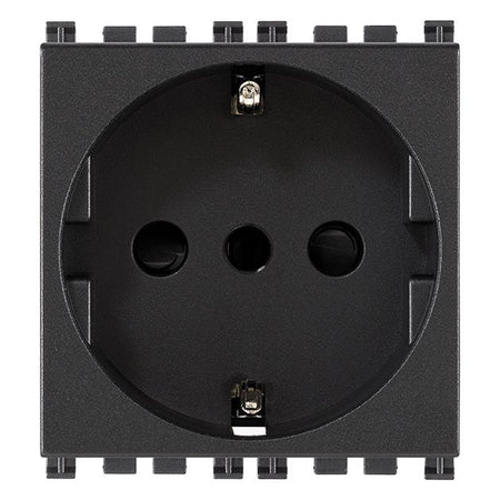Vimar Arké SICURY P30 Socket Outlet, 2P+E, 16A, 250V, 2 Modules — Quality Boat Parts