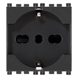 Vimar Arké SICURY Universal Socket Outlet, Italian Standard P40, 2P+E, 16A 250V — Quality Boat Parts