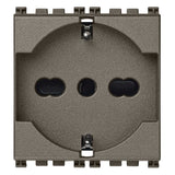 Vimar Arké SICURY Universal Socket Outlet, Italian Standard P40, 2P+E, 16A 250V — Quality Boat Parts