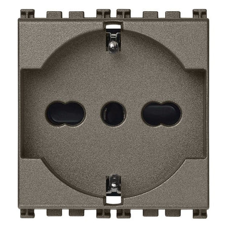 Vimar Arké SICURY Universal Socket Outlet, Italian Standard P40, 2P+E, 16A 250V — Quality Boat Parts