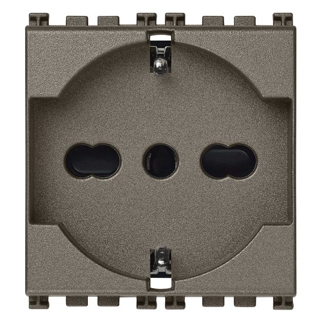 Vimar Arké SICURY Universal Socket Outlet, Italian Standard P40, 2P+E, 16A 250V — Quality Boat Parts