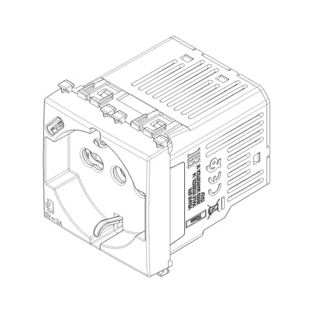 Vimar Arké SICURY Universal Socket Outlet, Italian Standard P40, 2P+E, 16A 250V — Quality Boat Parts