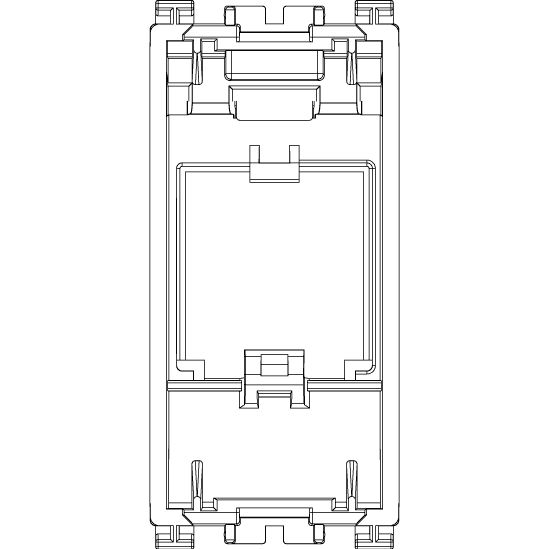 Vimar Arké MINI-COM Panduit Adaptor, 22.2 x 49 x 20.4 mm — Quality Boat Parts