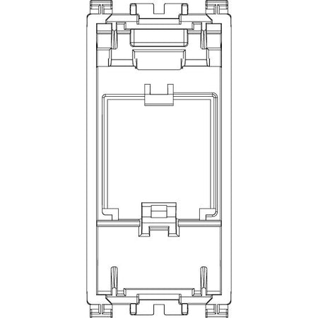 Vimar Arké MINI-COM Panduit Adaptor, 22.2 x 49 x 20.4 mm — Quality Boat Parts