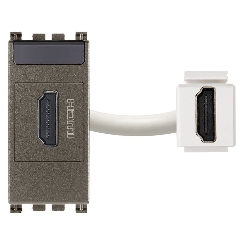 Vimar Arké HDMI 2.1b Outlet, IP20, Keystone Fixing, Flush Mount — Quality Boat Parts