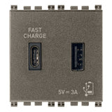 Vimar Arké USB Charging Outlet, 5V, 2 Modules, 50/60 Hz — Quality Boat Parts