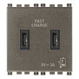 Vimar Arké USB Charging Outlet, 5V, 2 Modules, 50/60 Hz — Quality Boat Parts