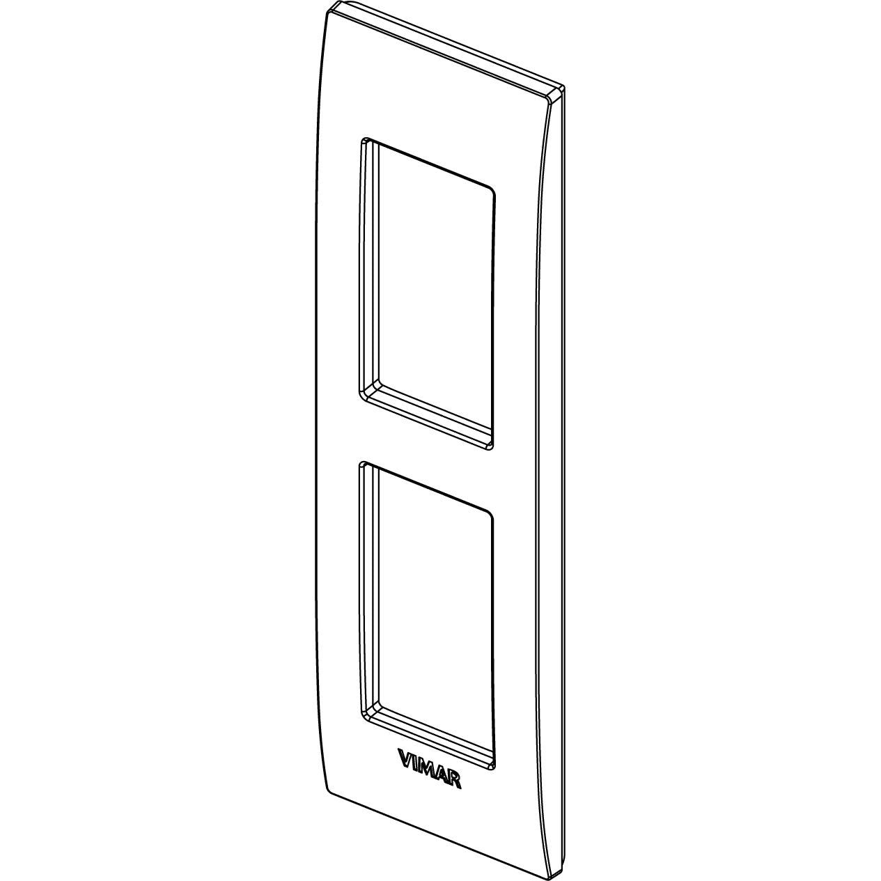 Vimar Arké Classic Cover Plate, 2-Module, Panel Mounting, Technopolymer — Quality Boat Parts