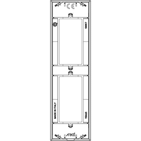 Vimar Arké Classic Cover Plate, 2-Module, Panel Mounting, Technopolymer — Quality Boat Parts