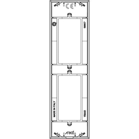 Vimar Arké Classic Cover Plate, 2-Module, Panel Mounting, Technopolymer — Quality Boat Parts