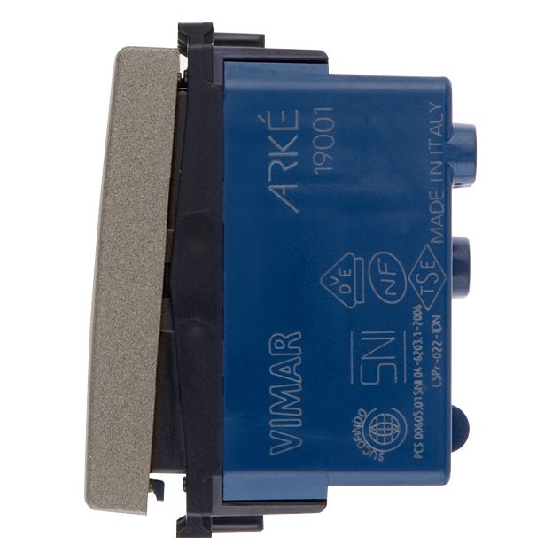 Vimar Arké 1-Way Switch, 1P 16AX 250V, Lightable, Replaceable Button — Quality Boat Parts