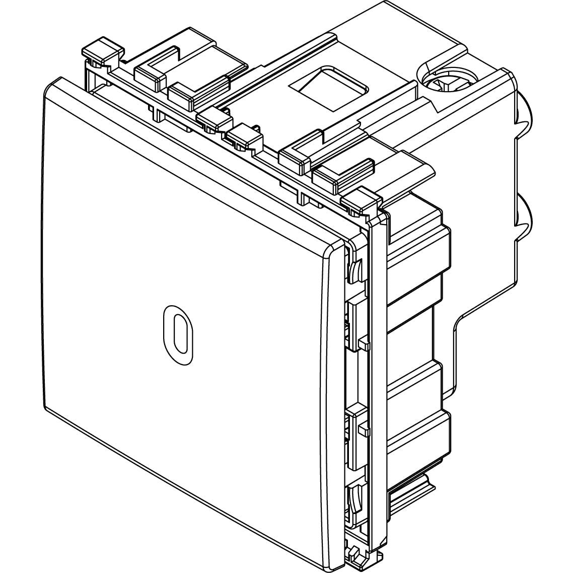 Vimar Arké Axial 2-Way Switch, 1P, 16AX, 250V, 2 Modules — Quality Boat Parts