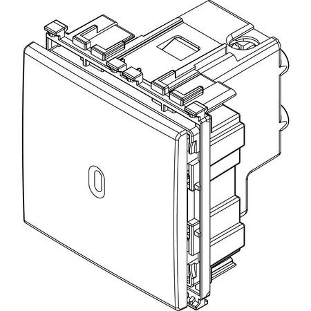 Vimar Arké Axial 2-Way Switch, 1P, 16AX, 250V, 2 Modules — Quality Boat Parts