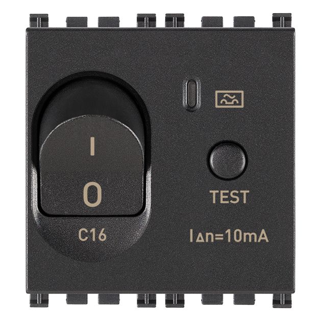 Vimar Arké RCBO, 1P+N, 120-230V, 50/60 Hz, 2 Modules, IP40 — Quality Boat Parts