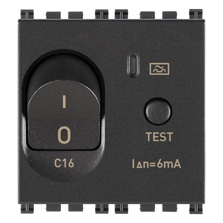 Vimar Arké RCBO, 1P+N, 120-230V, 50/60 Hz, 2 Modules, IP40 — Quality Boat Parts