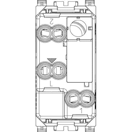 Vimar Arké 2-Way Rocker Switch, 1P, 16AX, 250V, IP40, Lightable, Replaceable Button — Quality Boat Parts