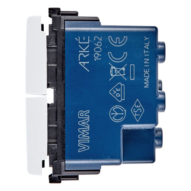 Vimar Arké Two Interlocked Push Buttons, 10A 250V, IP40, Directional Arrows — Quality Boat Parts