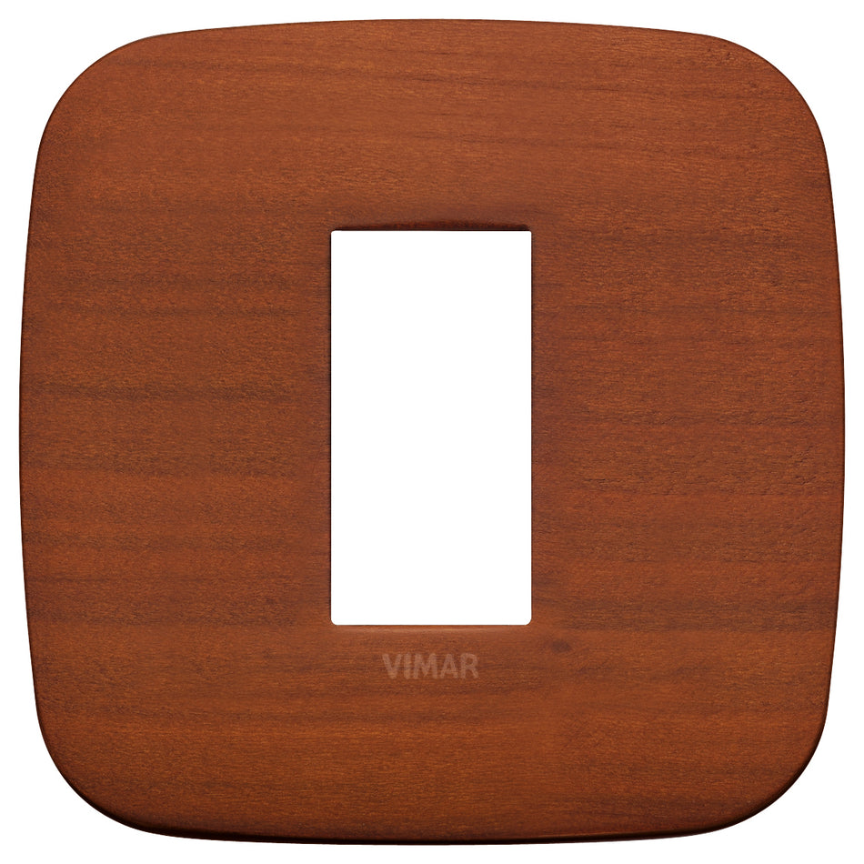 Vimar Arké Round Cover Plate, 1 Module, Natural Wood — Quality Boat Parts