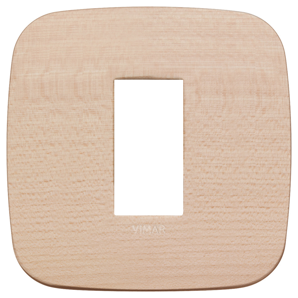 Vimar Arké Round Cover Plate, 1 Module, Natural Wood — Quality Boat Parts