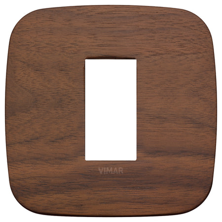 Vimar Arké Round Cover Plate, 1 Module, Natural Wood — Quality Boat Parts