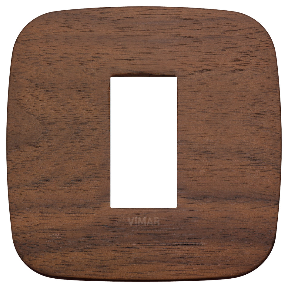 Vimar Arké Round Cover Plate, 1 Module, Natural Wood — Quality Boat Parts