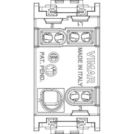 Vimar Idea 2-Way Rocker Switch, 1P 16AX, 250V, IP40 — Quality Boat Parts
