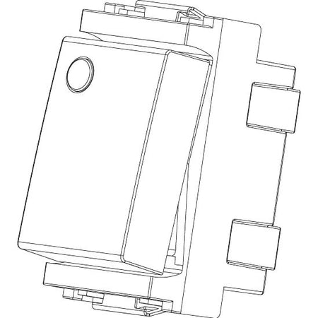 Vimar Idea 2-Way Rocker Switch, 1P 16AX, 250V, IP40 — Quality Boat Parts