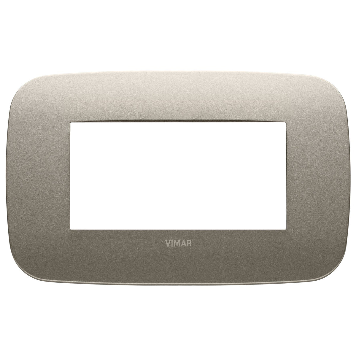 Vimar Arké 19684 Round Cover Plate, 4 Module, Metal — Quality Boat Parts