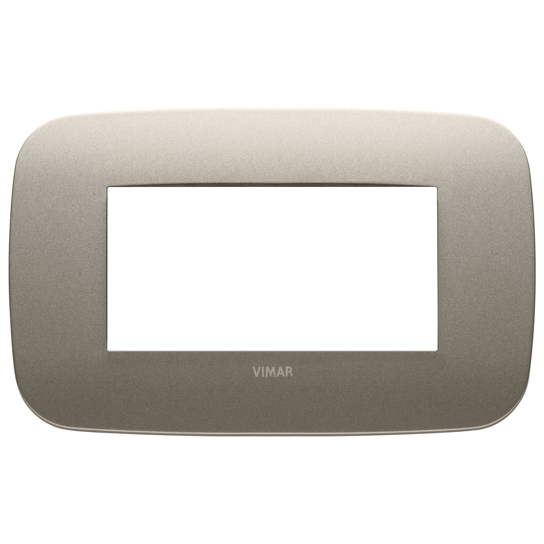 Vimar Arké 19684 Round Cover Plate, 4 Module, Metal — Quality Boat Parts