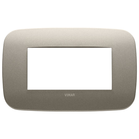 Vimar Arké 19684 Round Cover Plate, 4 Module, Metal — Quality Boat Parts