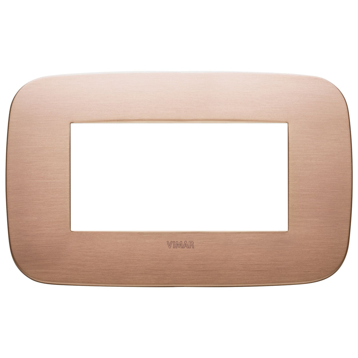 Vimar Arké 19684 Round Cover Plate, 4 Module, Metal — Quality Boat Parts