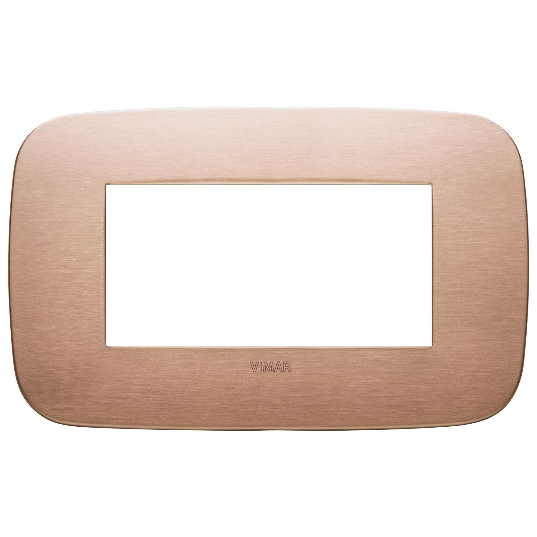 Vimar Arké 19684 Round Cover Plate, 4 Module, Metal — Quality Boat Parts