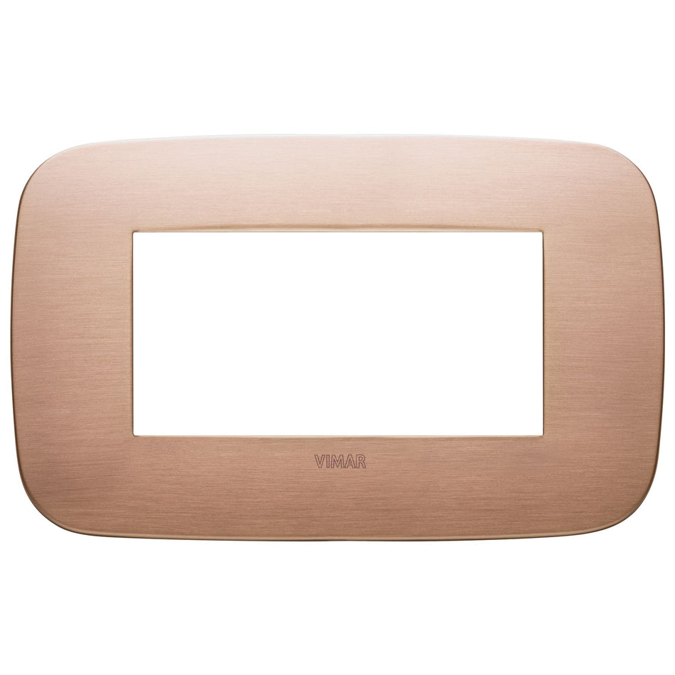 Vimar Arké 19684 Round Cover Plate, 4 Module, Metal — Quality Boat Parts