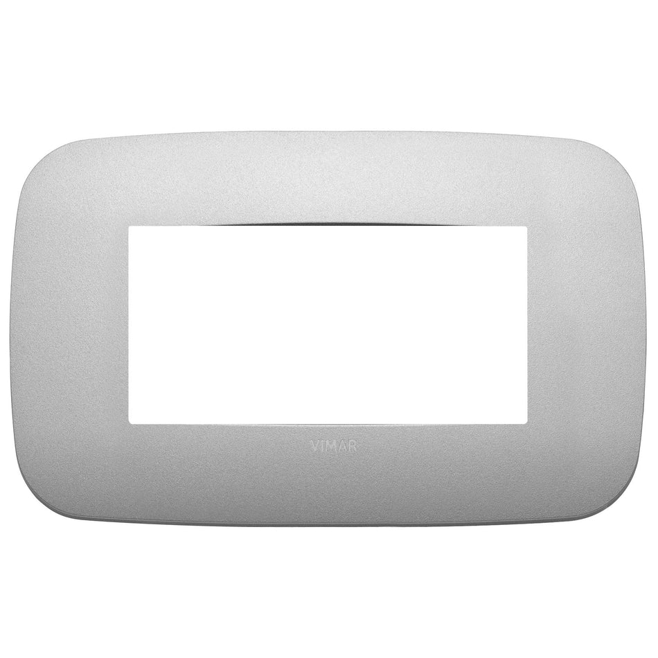 Vimar Arké 19684 Round Cover Plate, 4 Module, Metal — Quality Boat Parts