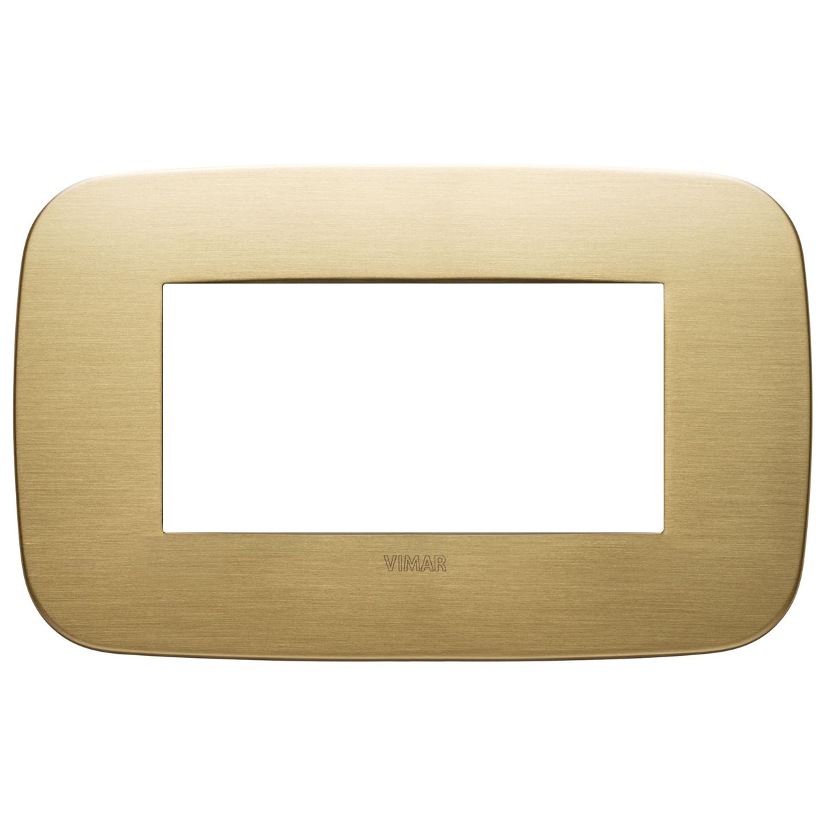 Vimar Arké 19684 Round Cover Plate, 4 Module, Metal — Quality Boat Parts