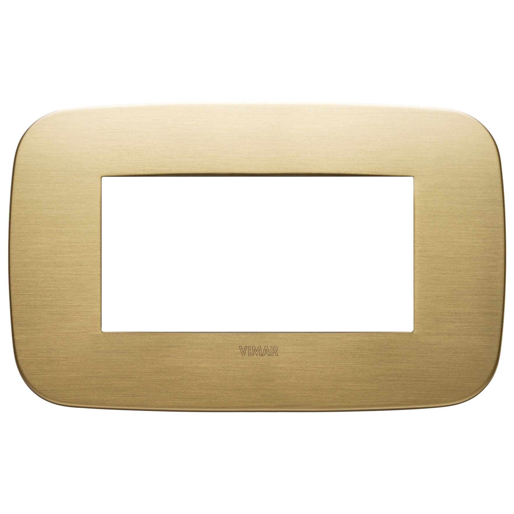 Vimar Arké 19684 Round Cover Plate, 4 Module, Metal — Quality Boat Parts