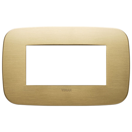 Vimar Arké 19684 Round Cover Plate, 4 Module, Metal — Quality Boat Parts