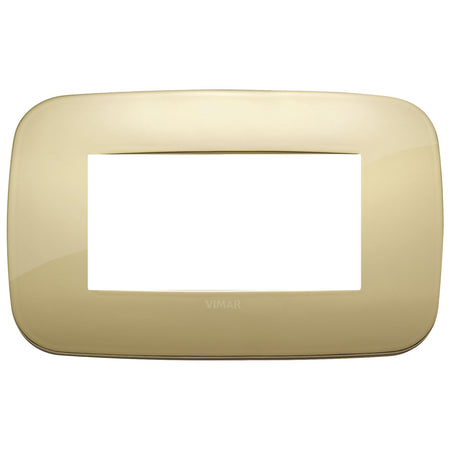 Vimar Arké 19684 Round Cover Plate, 4 Module, Metal — Quality Boat Parts