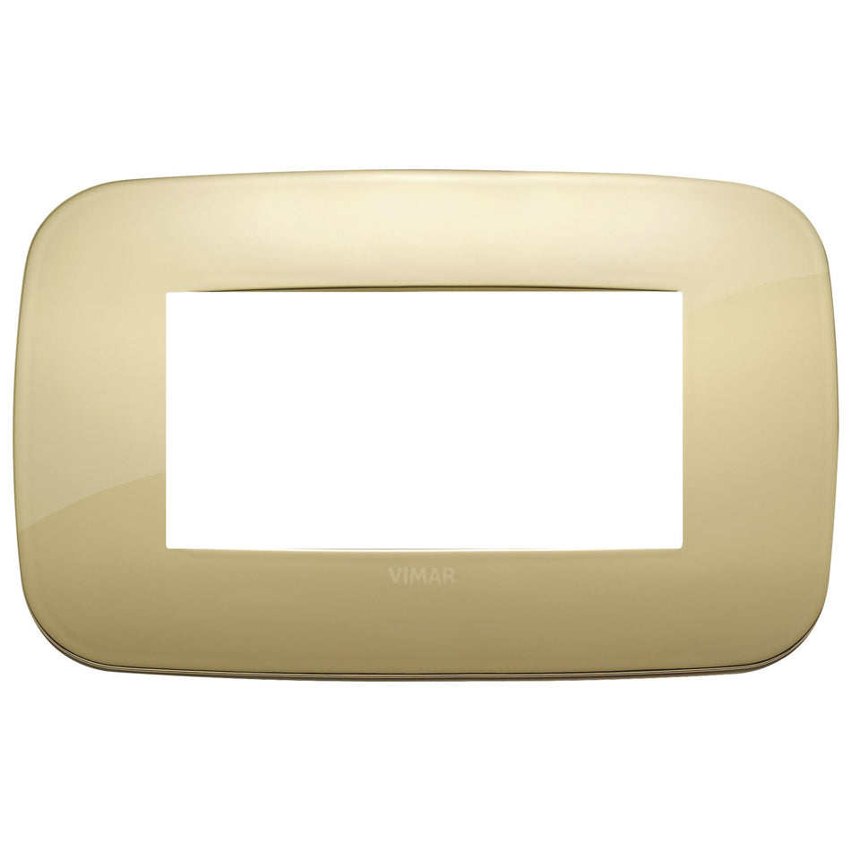 Vimar Arké 19684 Round Cover Plate, 4 Module, Metal — Quality Boat Parts