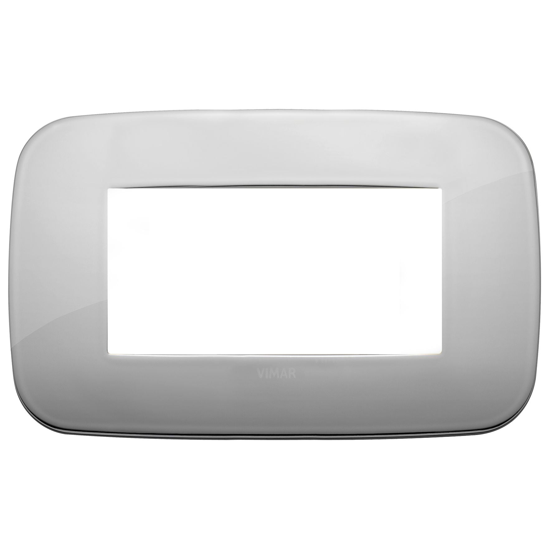Vimar Arké 19684 Round Cover Plate, 4 Module, Metal — Quality Boat Parts