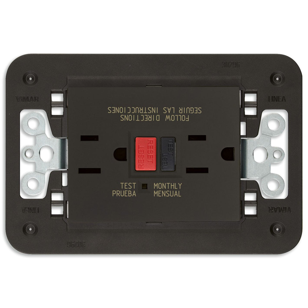 Vimar LINEA USA Duplex GFCI Outlet, 15A, 125V, Flush Mount — Quality Boat Parts
