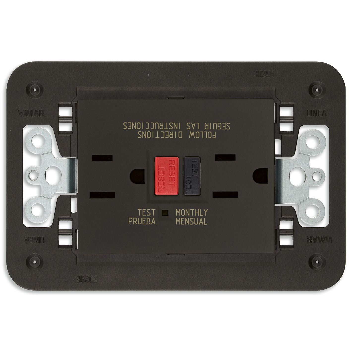 Vimar LINEA USA Duplex GFCI Outlet, 15A, 125V, Flush Mount — Quality Boat Parts