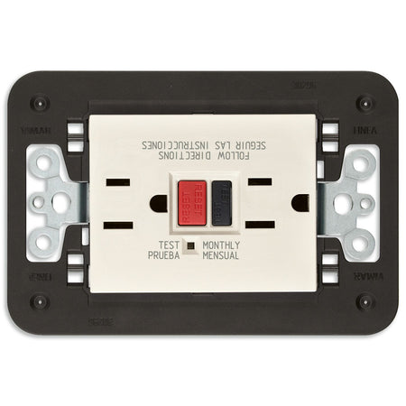 Vimar LINEA USA Duplex GFCI Outlet, 15A, 125V, Flush Mount — Quality Boat Parts