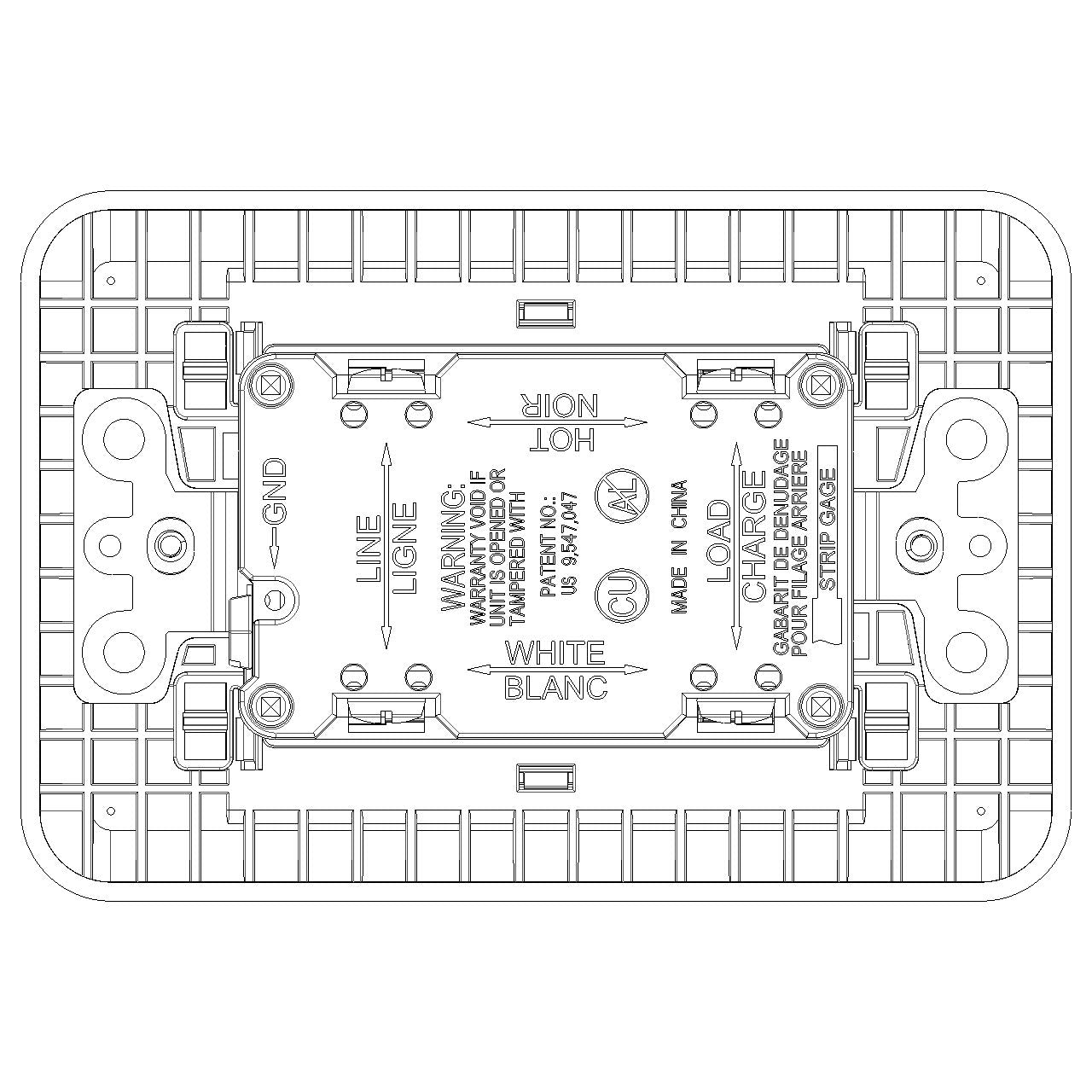 Vimar LINEA USA Duplex GFCI Outlet, 15A, 125V, Flush Mount — Quality Boat Parts