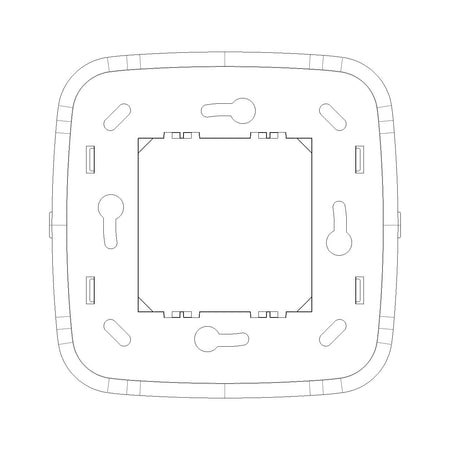 Vimar ARKÉ RF Device Frame, 2-Module, For EnOcean, Bluetooth, ZigBee Devices — Quality Boat Parts