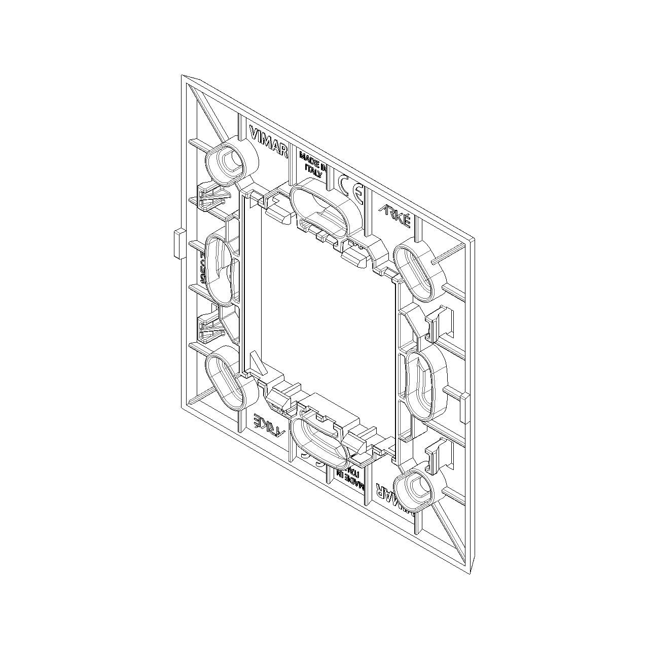 Vimar ARKÉ RF Device Frame, 2-Module, For EnOcean, Bluetooth, ZigBee Devices — Quality Boat Parts