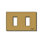 Vimar 8000 Series 2-Module Cover Plate, For 3-Module Flush Mounting Boxes, Snap Fixing — Quality Boat Parts