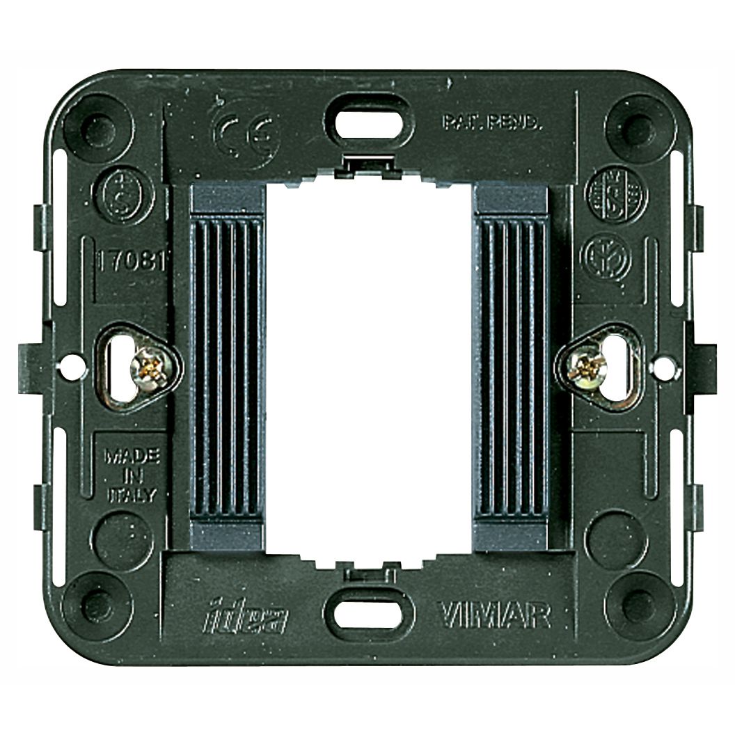 Vimar Idea 1-Module Mounting Frame, Grooved Front, Claws, Ø60 mm — Quality Boat Parts