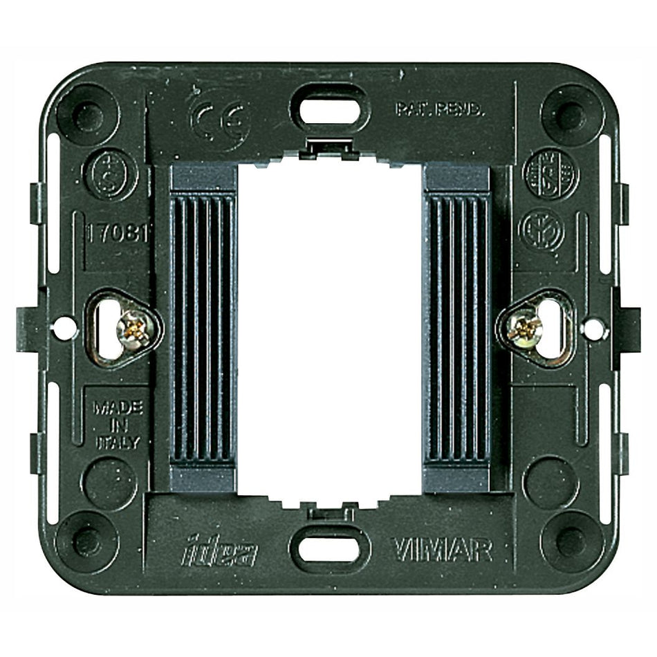Vimar Idea 1-Module Mounting Frame, Grooved Front, Claws, Ø60 mm — Quality Boat Parts