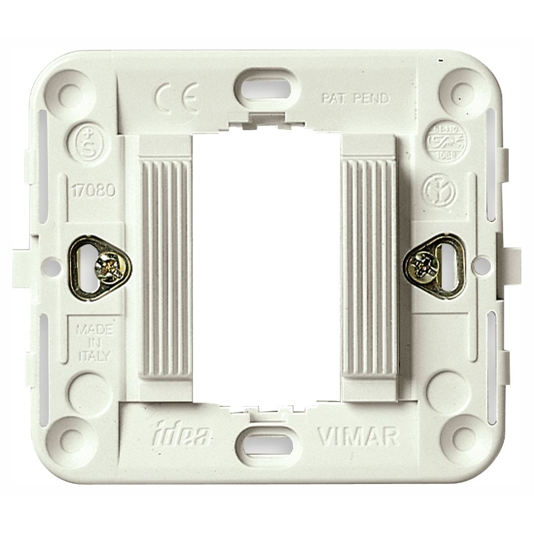 Vimar Idea 1-Module Mounting Frame, Grooved Front, Claws, Ø60 mm — Quality Boat Parts